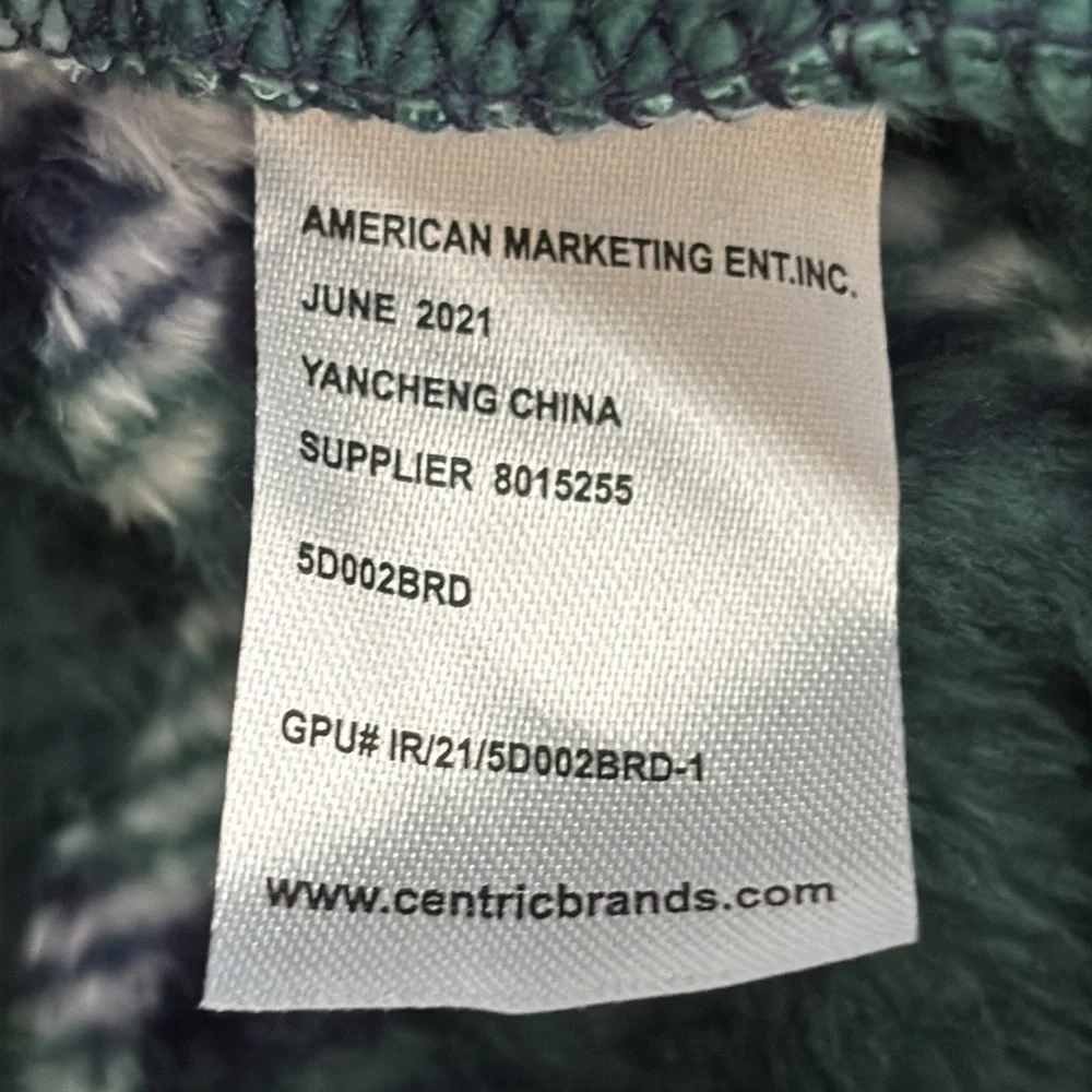Tommy Hilfiger Boys Green and Navy Plaid Robe